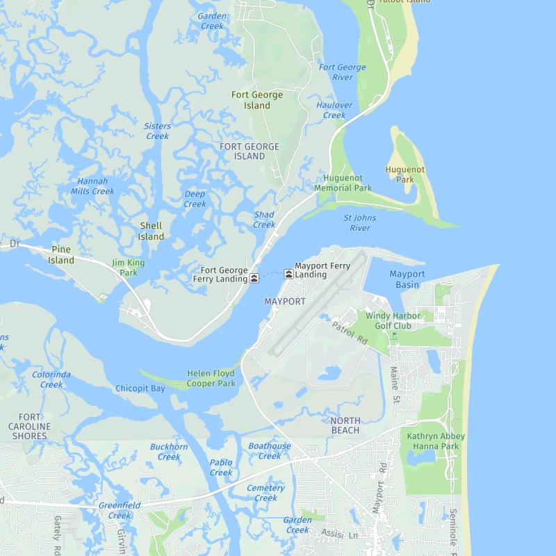 Tide times and weather for Mayport, St. Johns River