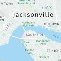 Map of Jacksonville, Main Street Bridge