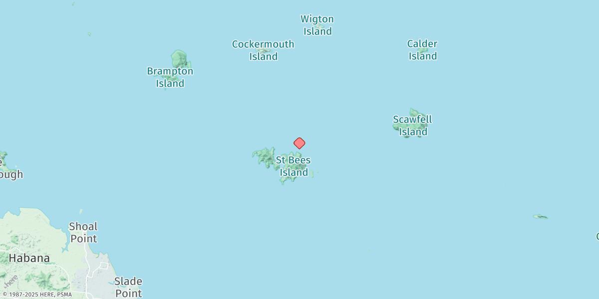 Map of St. Bees Island