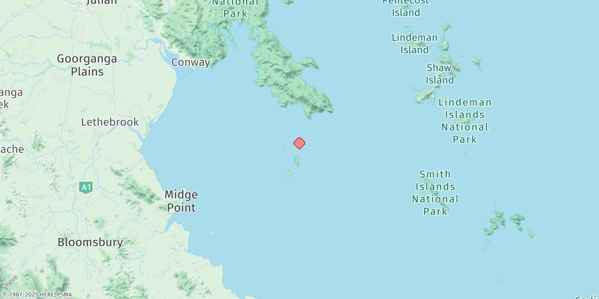 Map of East Repulse Island