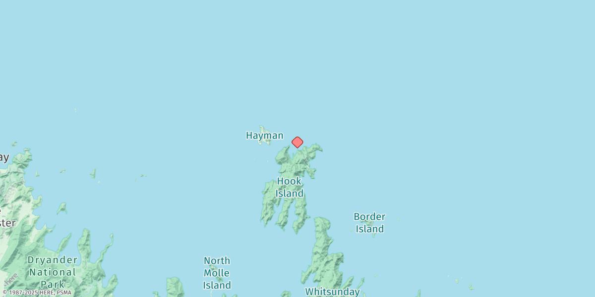 Map of Hook Island