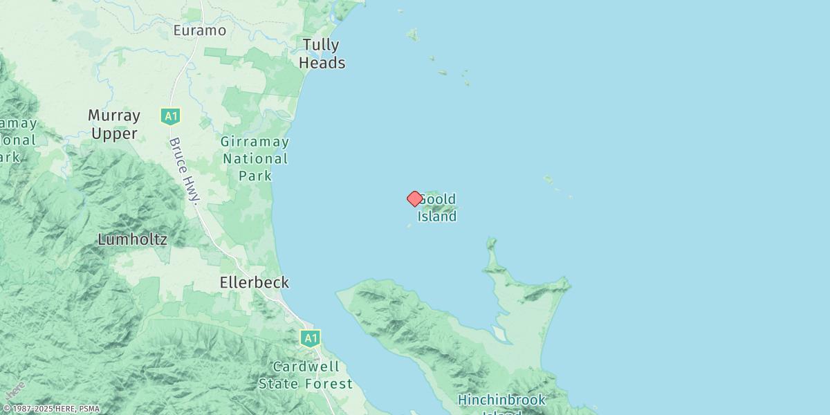 Map of Goold Island