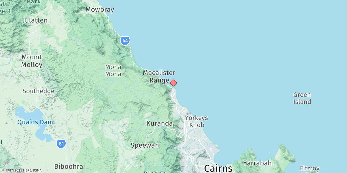 Map of Palm Cove