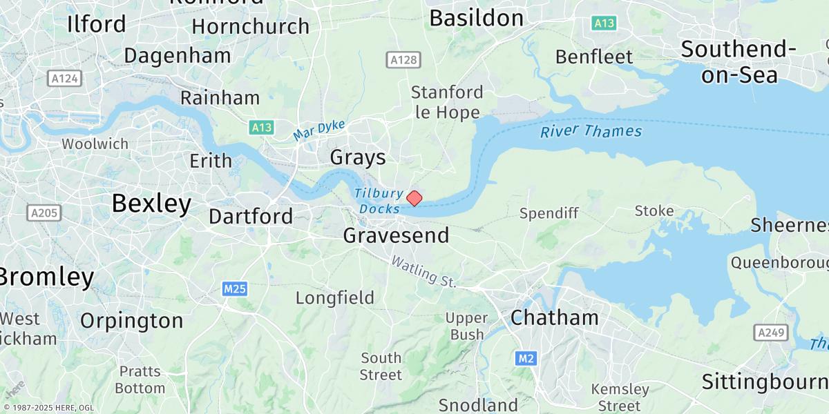 Map of Gravesend