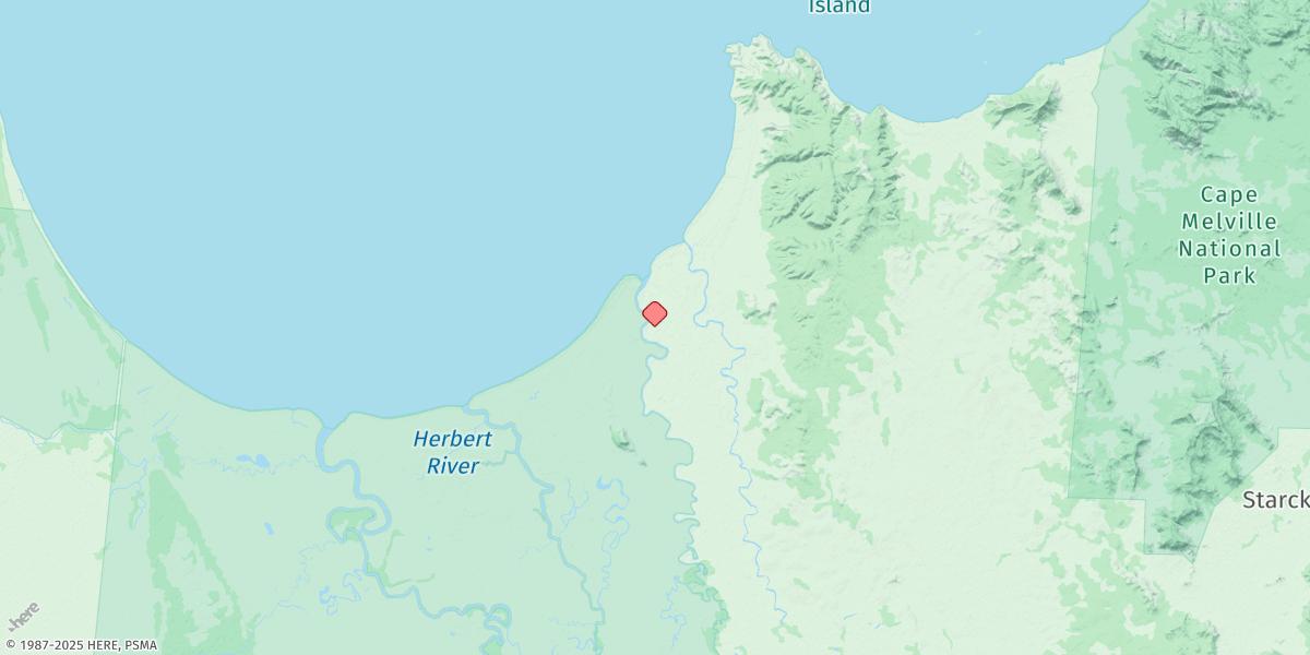 Map of Normanby River