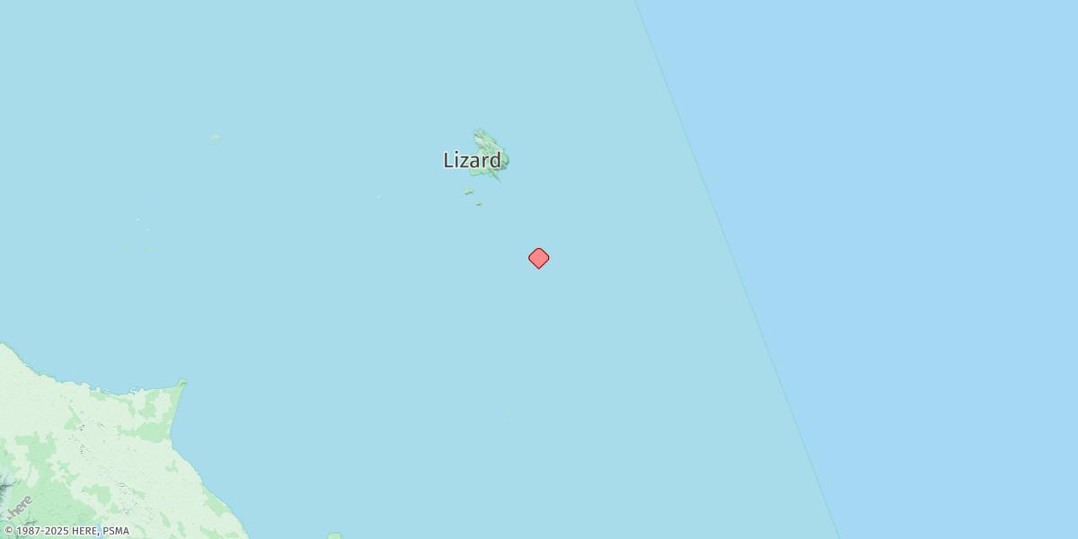 Map of North Direction Island