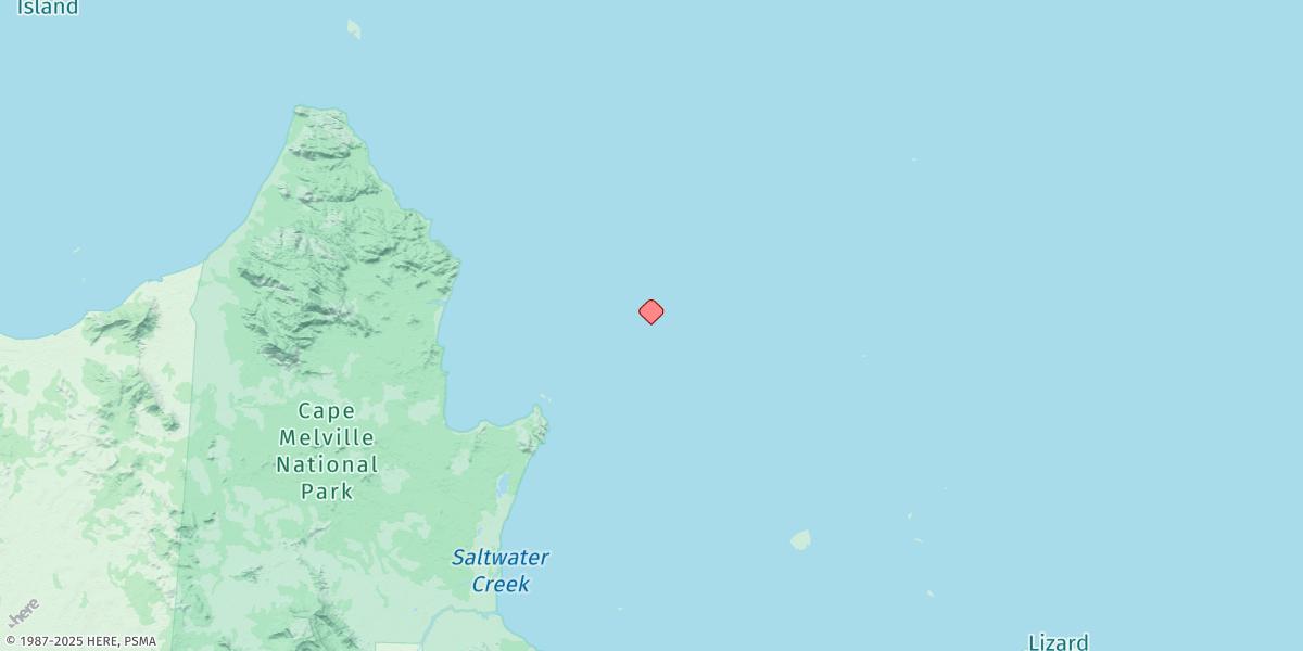 Map of Munro Reef