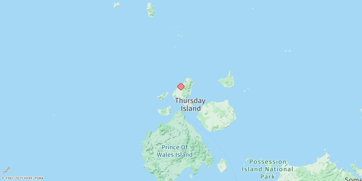 Map of Round Island