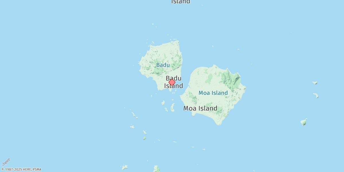 Map of Badu Island
