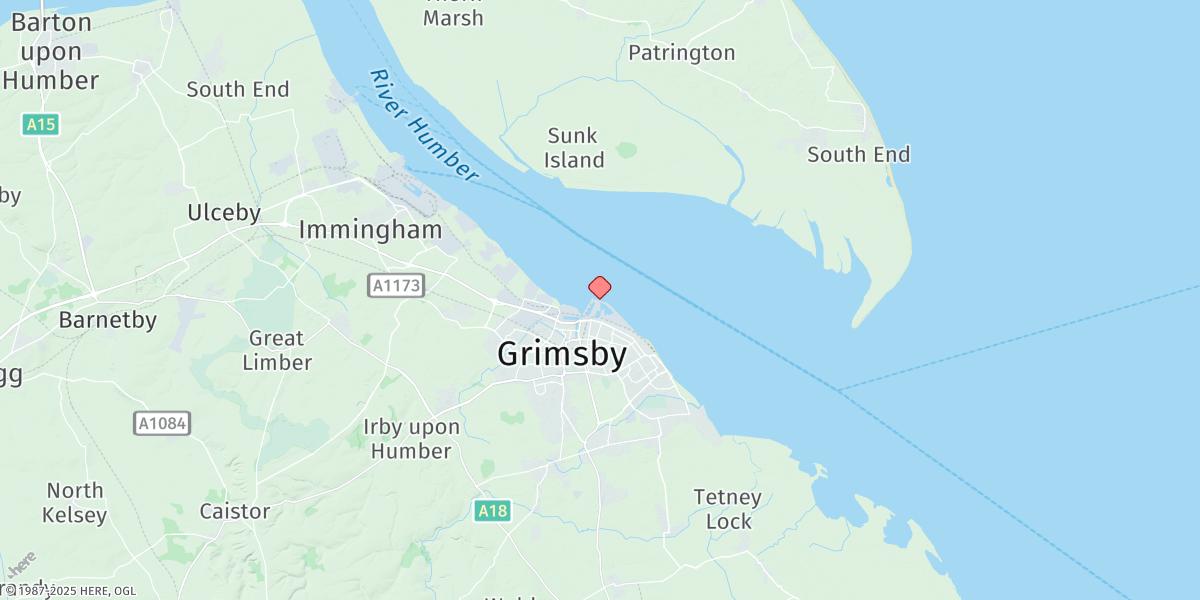 Map of Grimsby