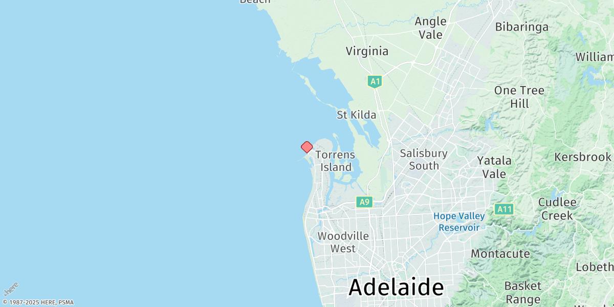 Map of Port Adelaide (Outer Harbor)
