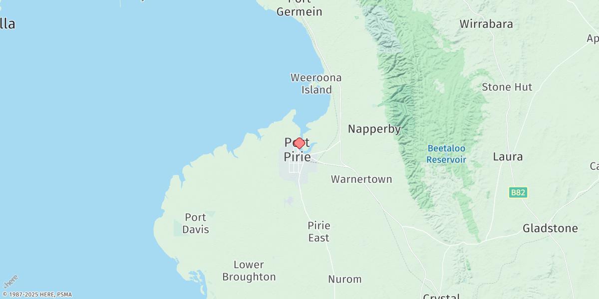 Map of Port Pirie