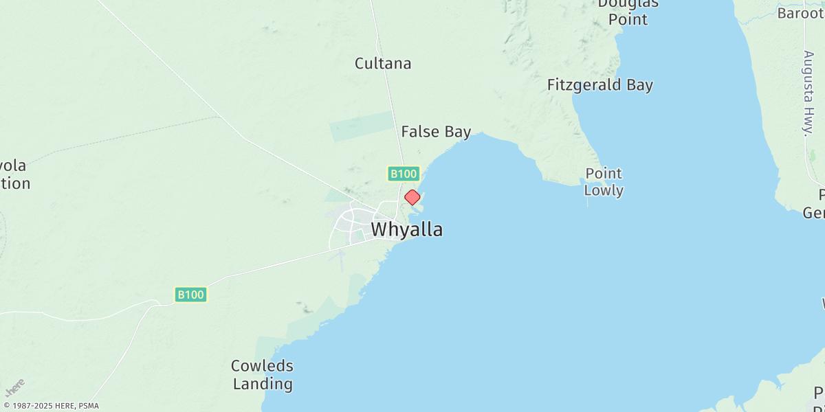 Map of Whyalla