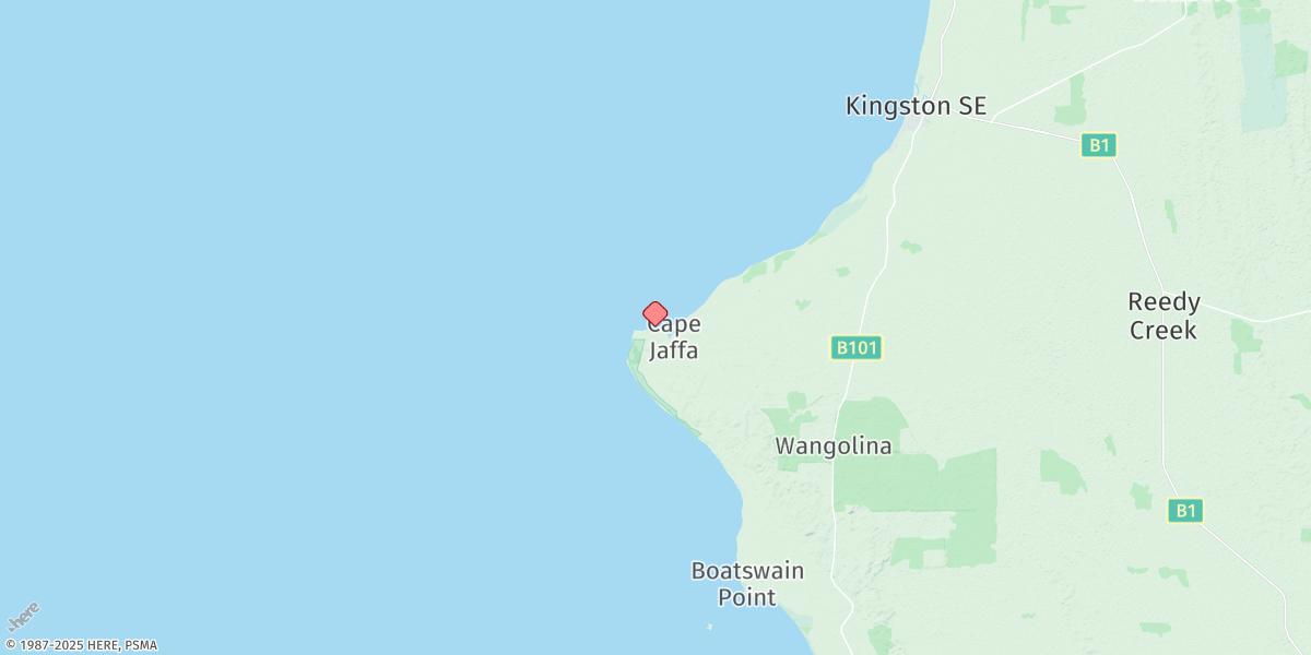 Map of Cape Jaffa