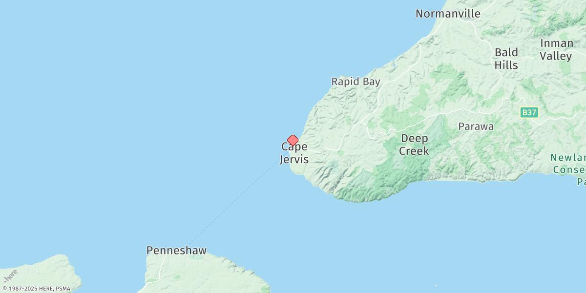 Map of Cape Jervis