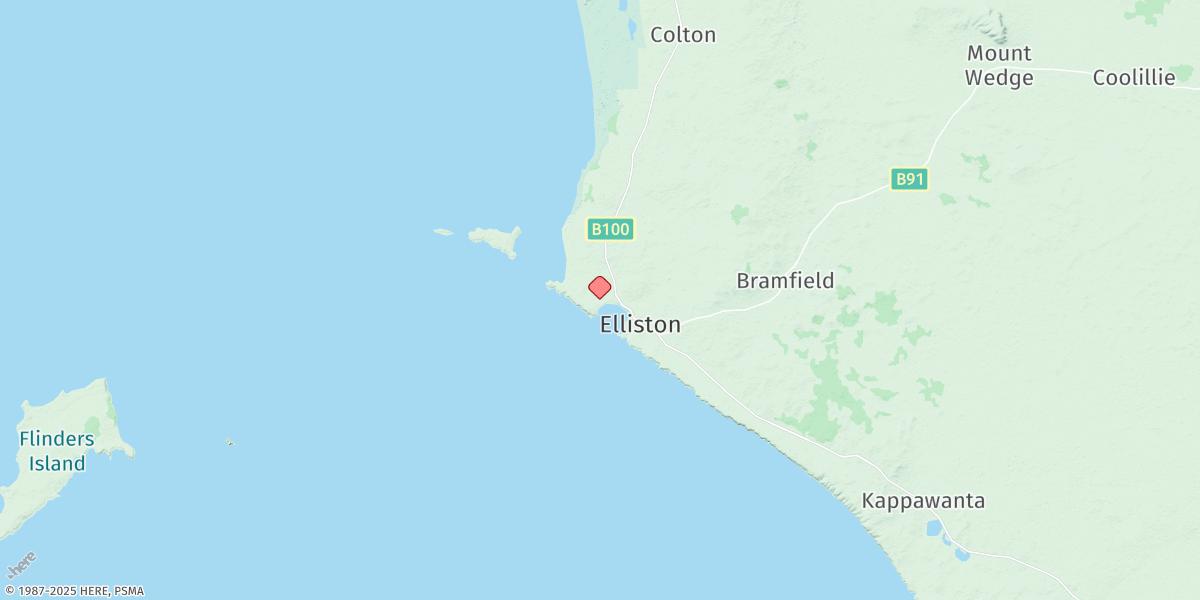 Map of Elliston