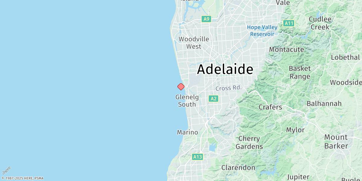 Map of Glenelg