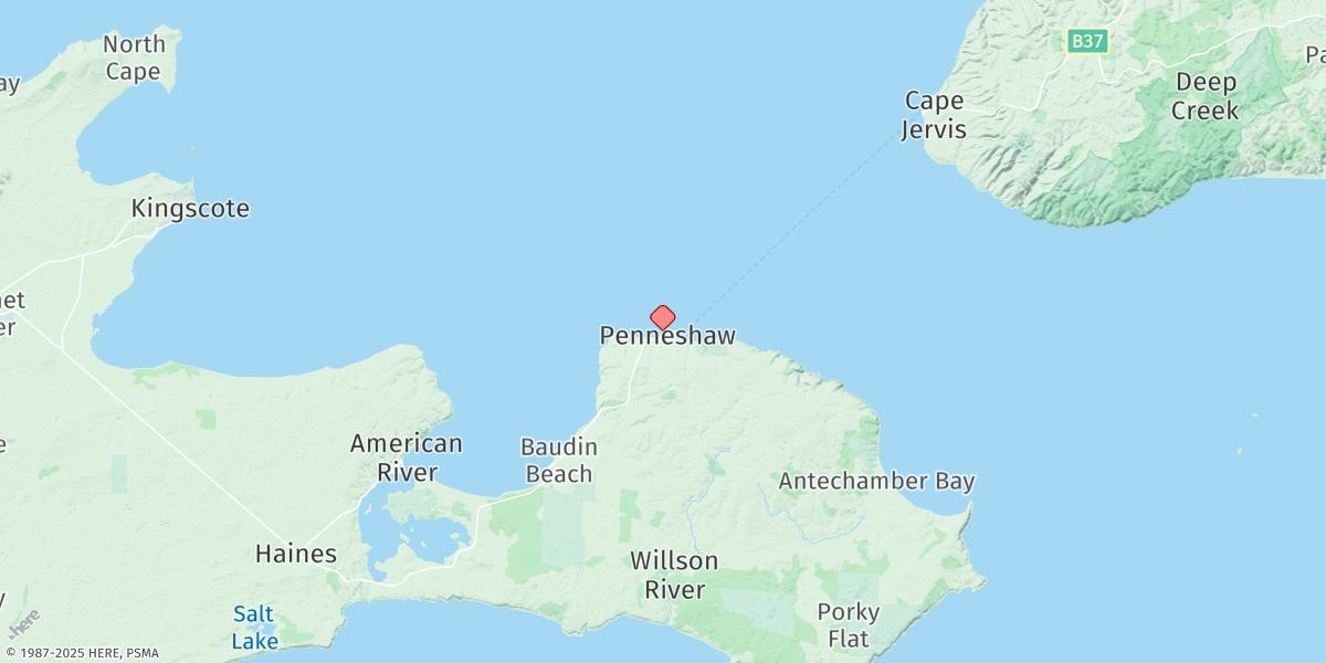 Map of Penneshaw
