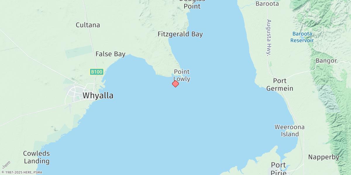 Map of Port Bonython