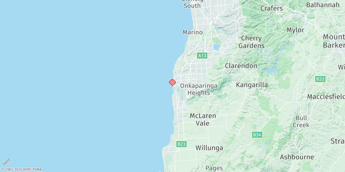 Map of Port Noarlunga