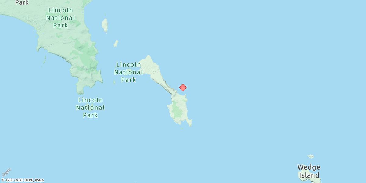 Map of Whalers Bay