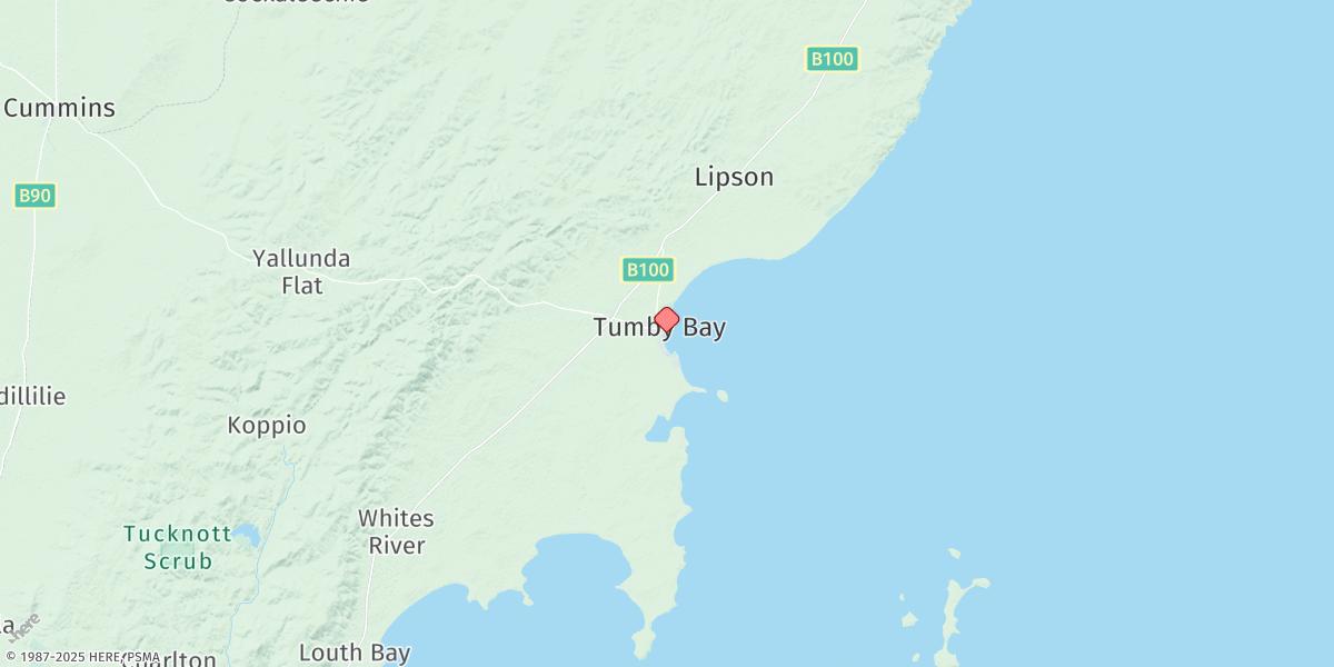 Map of Tumby Bay