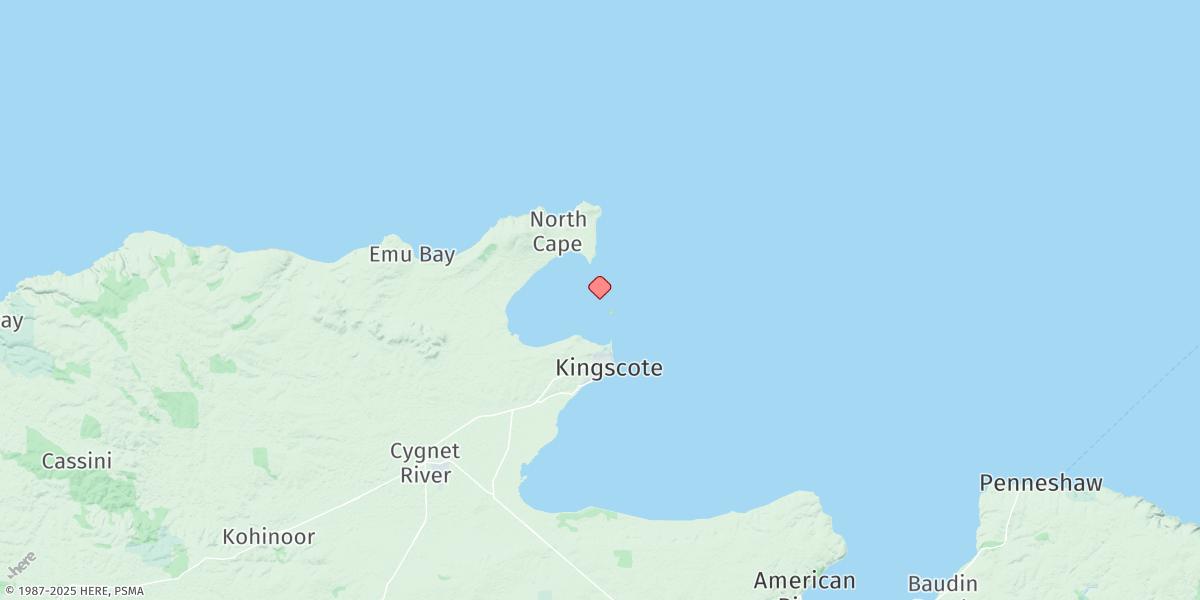 Map of Kingscote