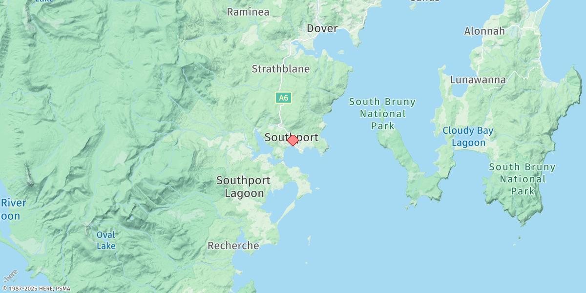 Map of Southport Jetty