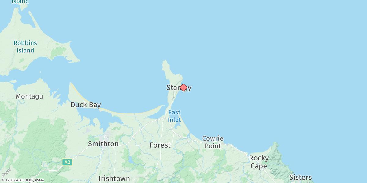 Map of Stanley