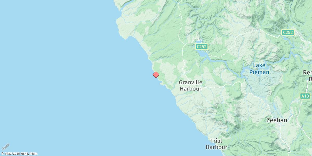 Map of Granville Harbour