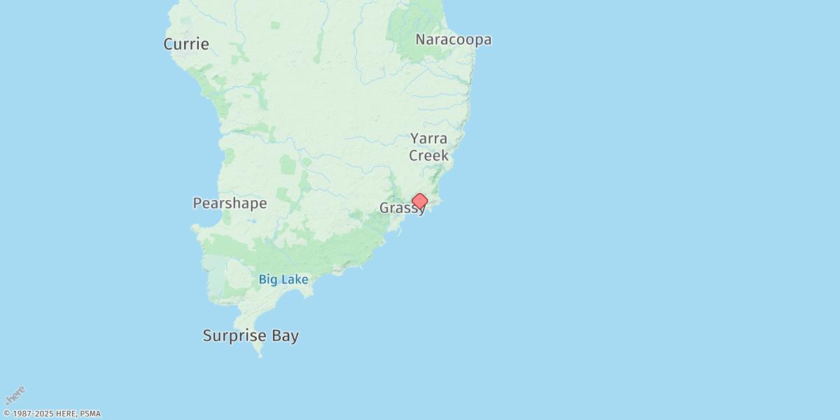 Map of King Island (Grassy)
