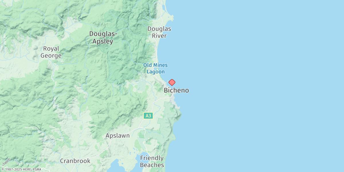 Map of Bicheno