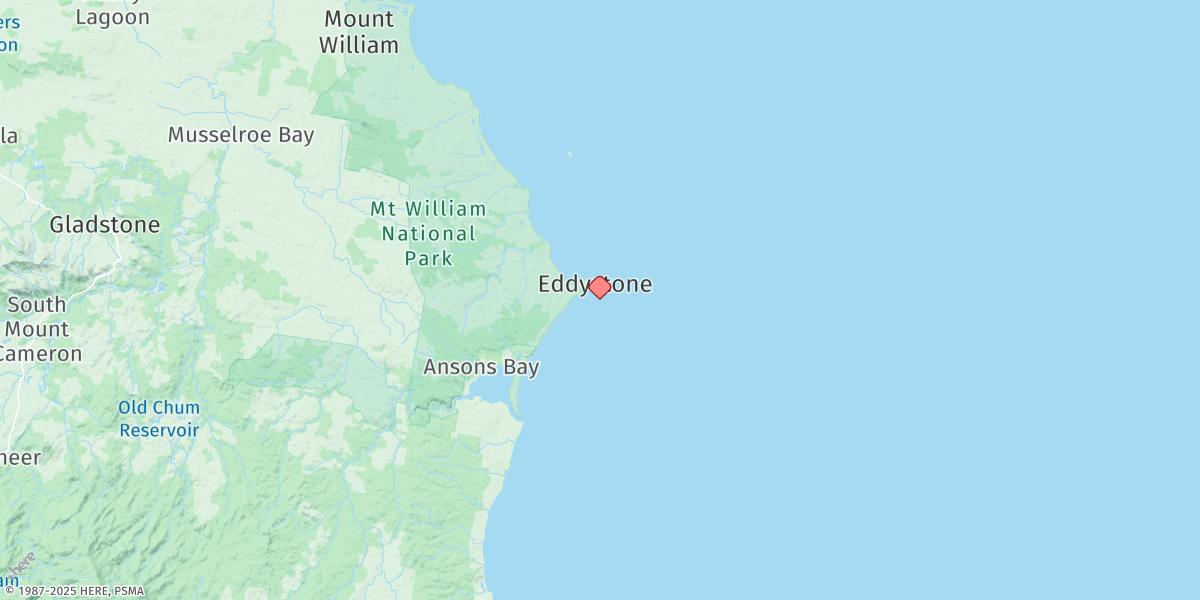 Map of Eddystone Point