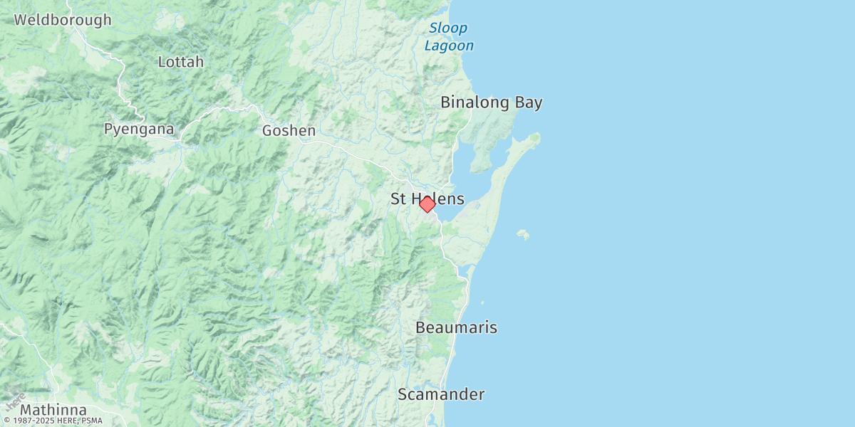 Map of St Helens