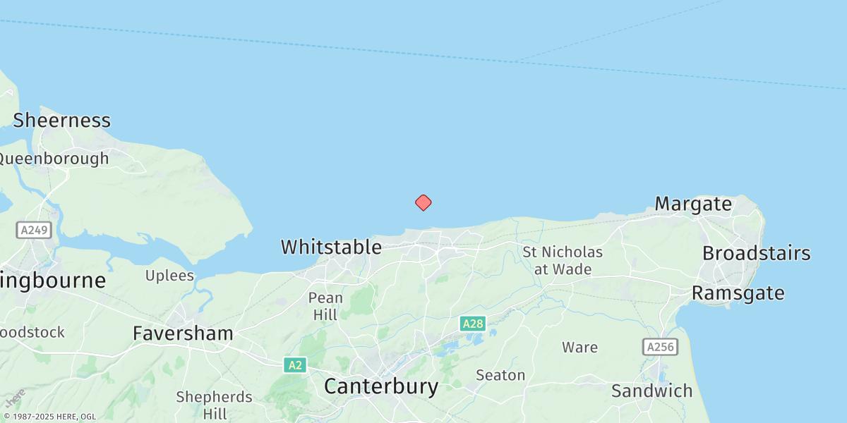 Map of Herne Bay