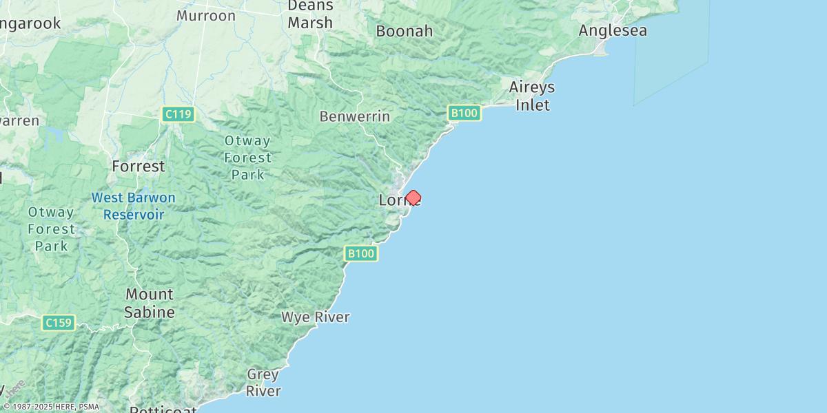 Map of Lorne