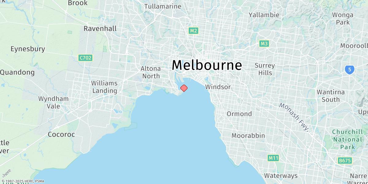 Map of Melbourne (Williamstown)