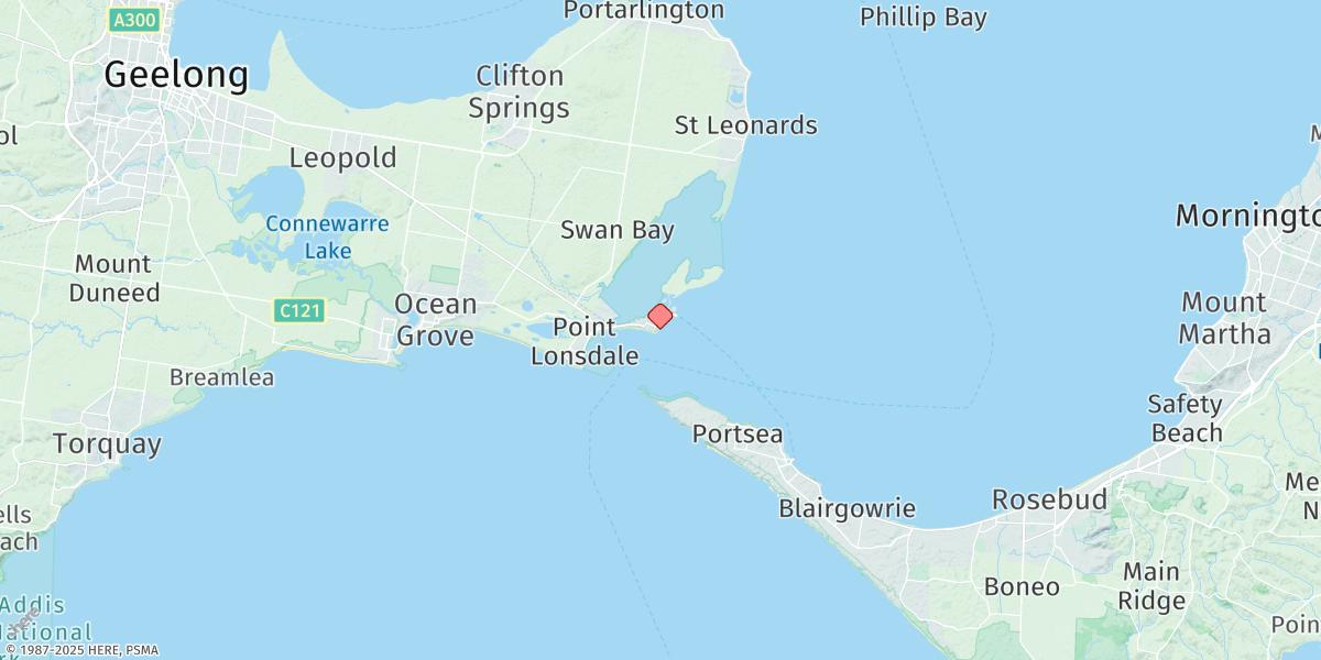Map of Queenscliff