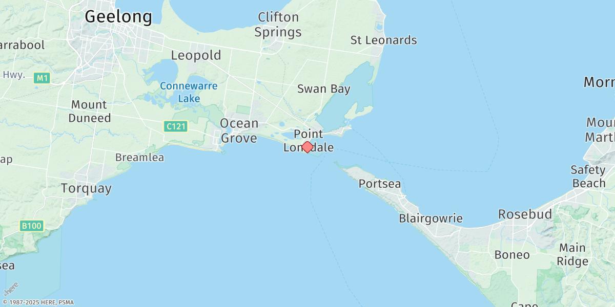 Map of Point Lonsdale