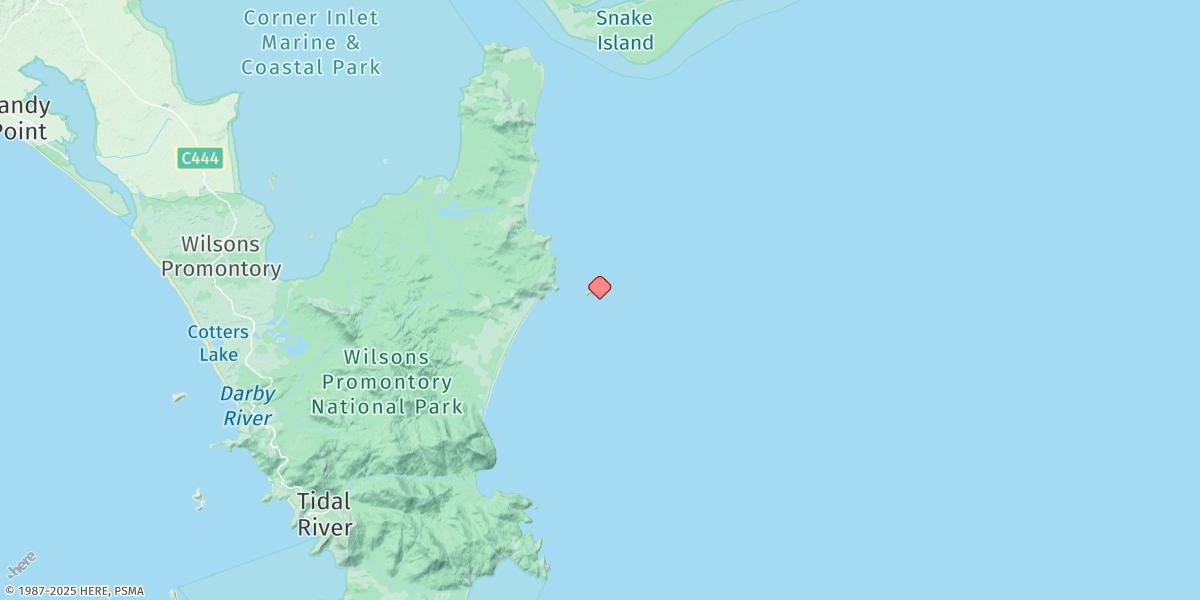 Map of Rabbit Island