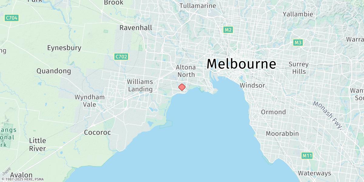 Map of Altona