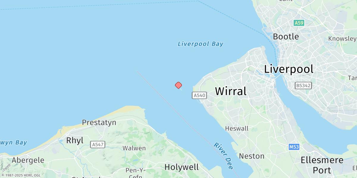 Map of Hilbre Island