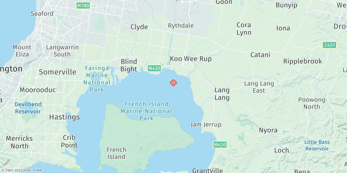 Map of Bouchier Channel