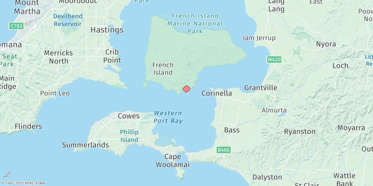 Map of Elizabeth Island