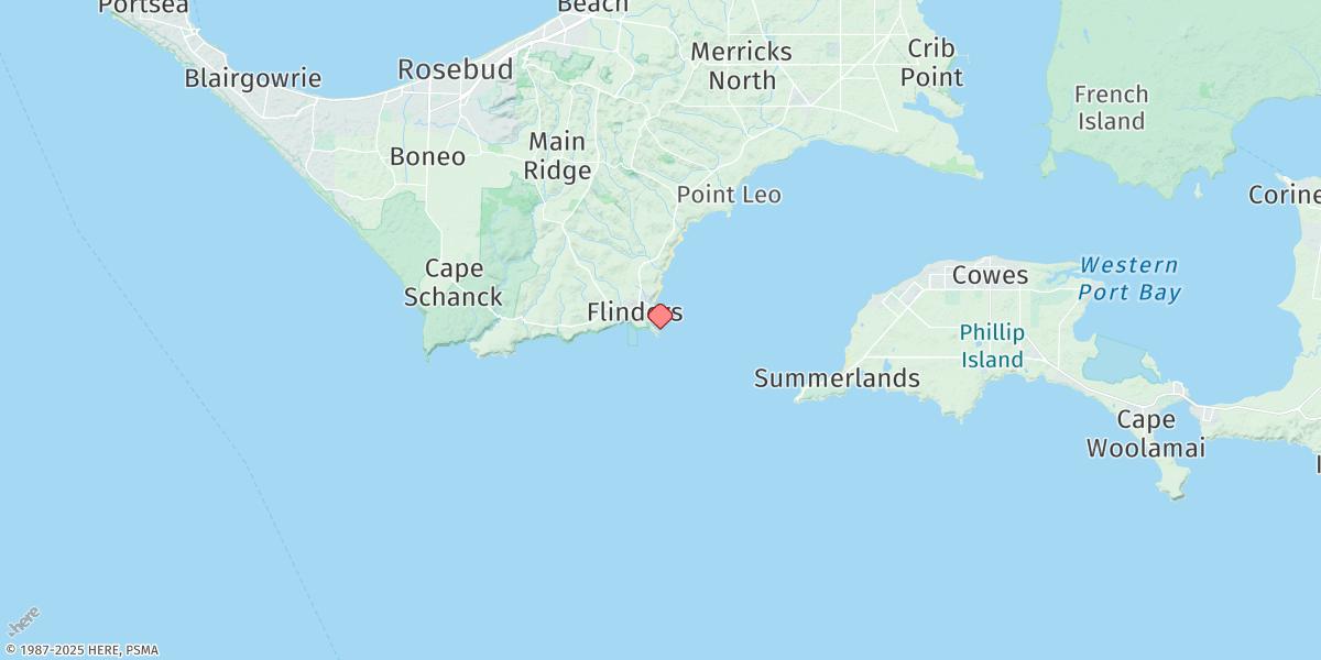 Map of Flinders Jetty