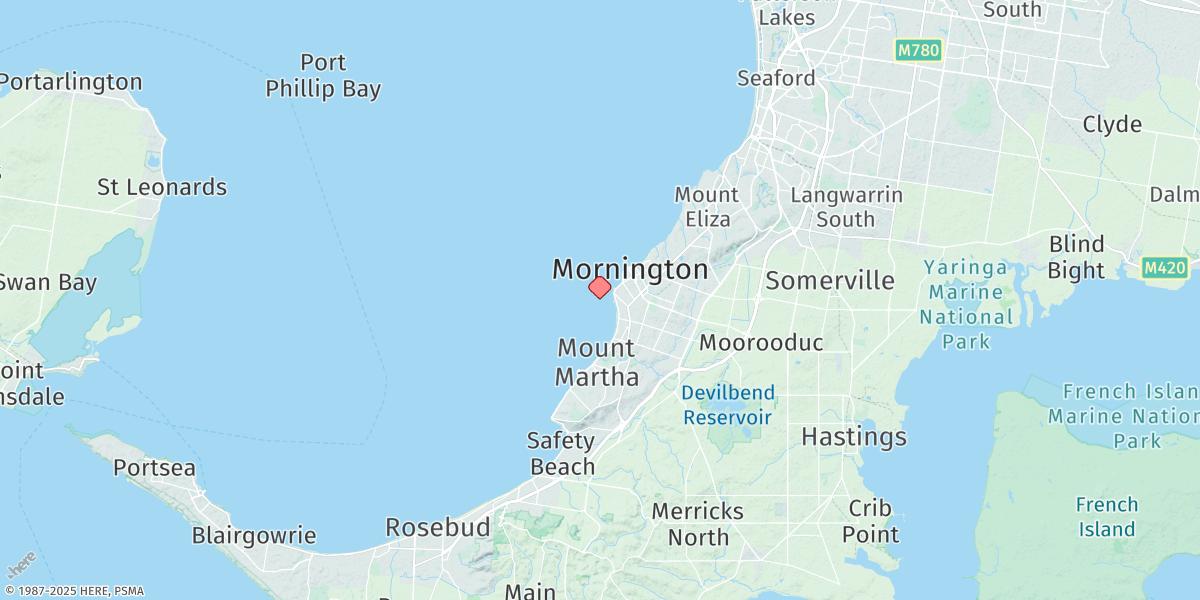 Map of Mornington