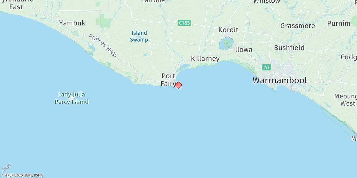 Map of Port Fairy