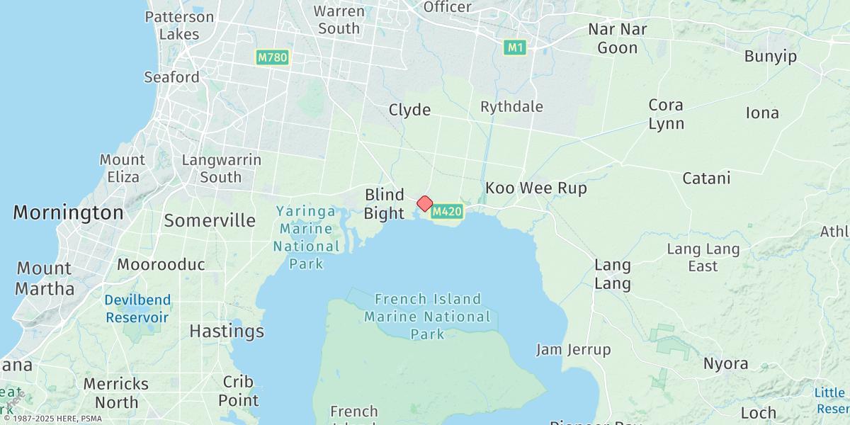 Map of Tooradin