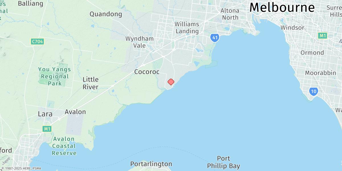 Map of Werribee