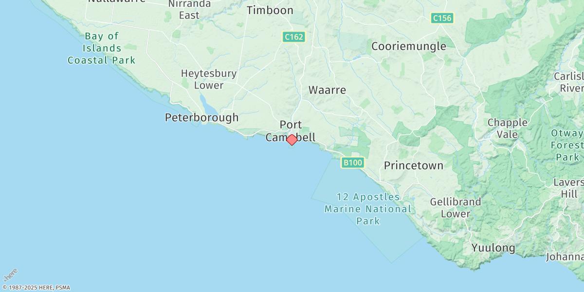 Map of Port Campbell
